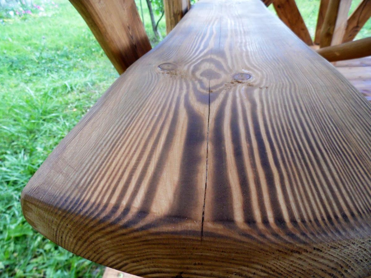 Rustic Wooden Log Gazebo