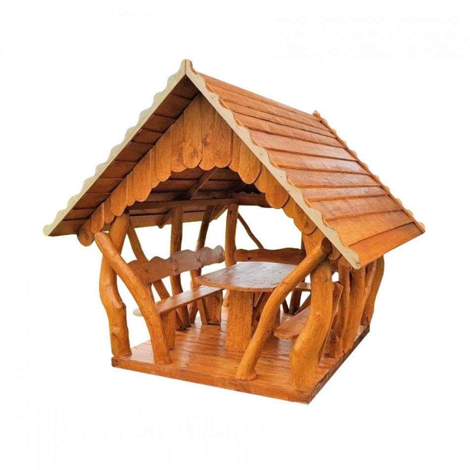Rustic Timber Log Gazebo (2m by 2.5m) Rustic Timber Log Gazebo (2m by 2.5m)