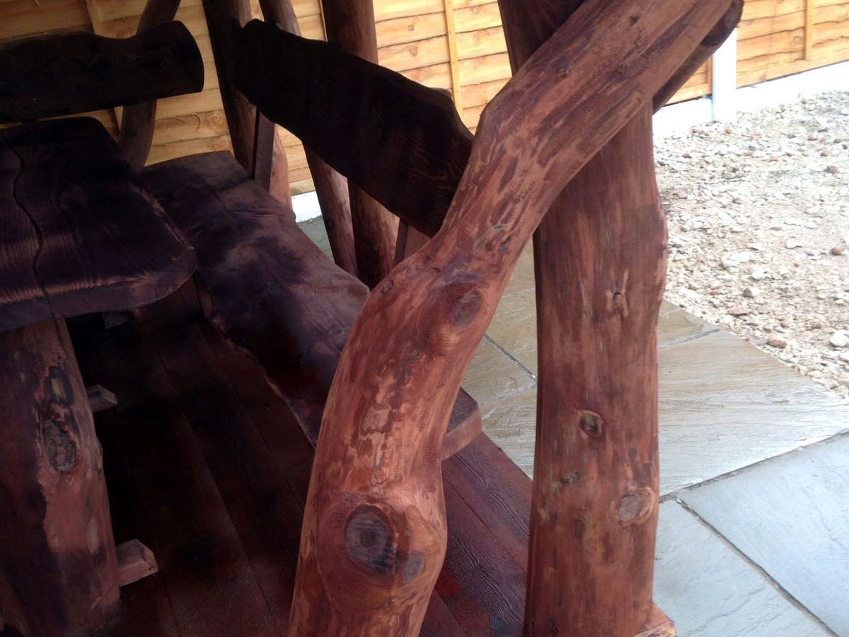 Rustic Timber Log Gazebo (3m by 3m) Rustic Timber Log Gazebo (3m by 3m)