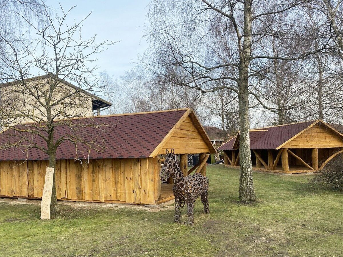 Rustic Wooden Log Gazebo Pavilion