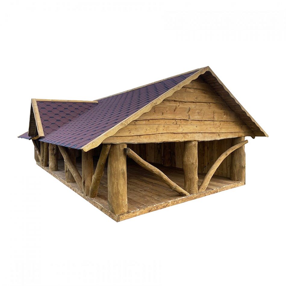 Rustic Timber Log Gazebo Pavilion (8m by 4m) Rustic Timber Log Gazebo Pavilion (8m by 4m)