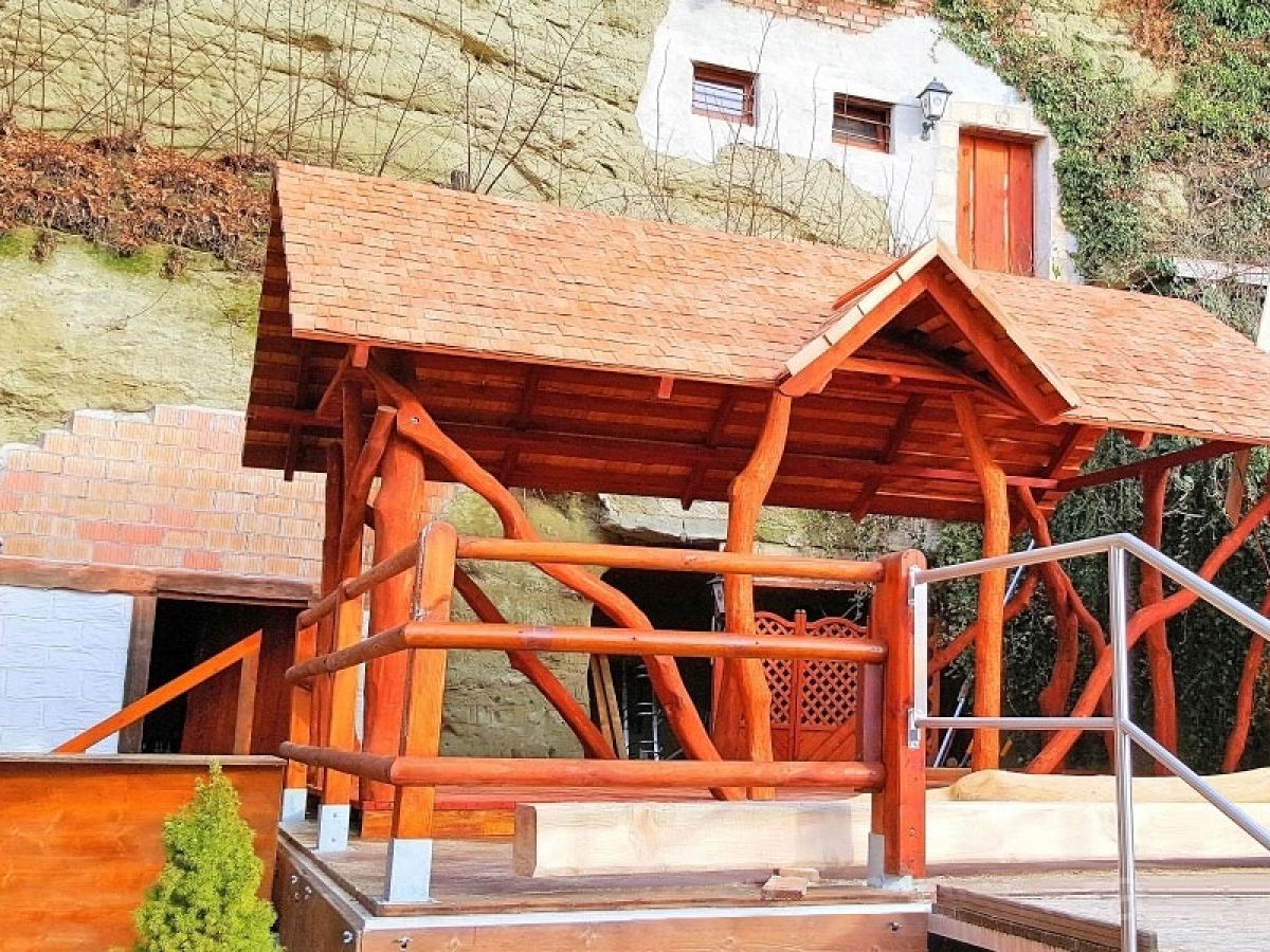 Rustic Wooden Log Gazebo