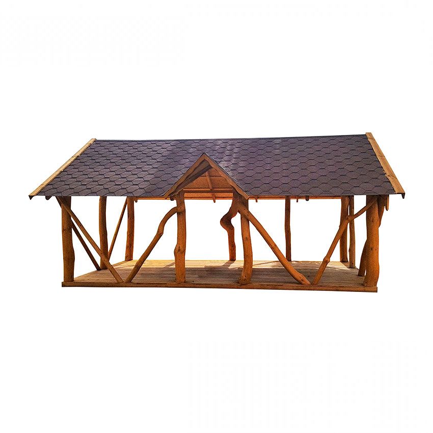 600 x 300 Rustic Garden Log Pavilion 600 x 300 Rustic Garden Log Pavilion