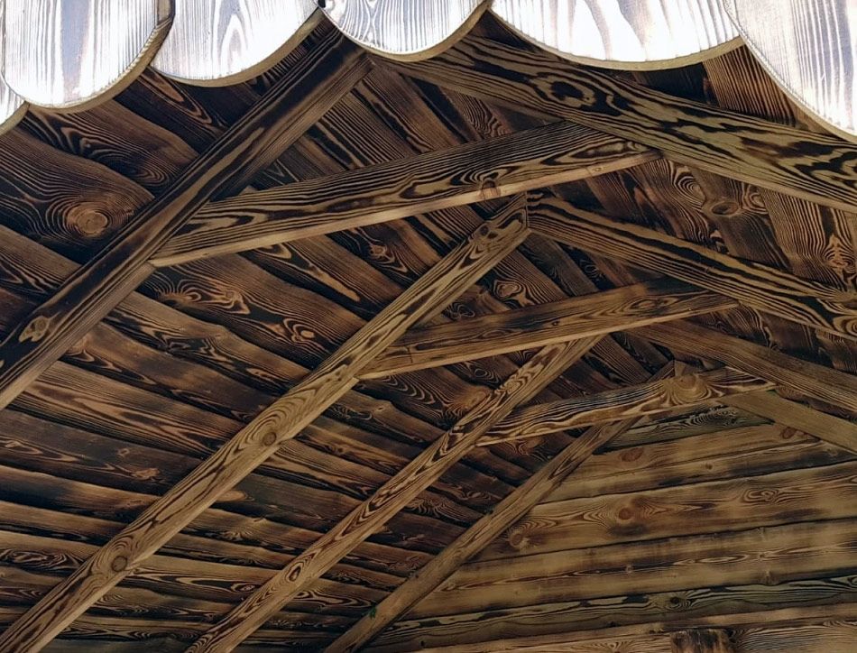 Unique Garden Log Gazebos